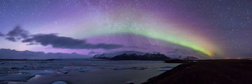 Aurora Borealis Northern Lights Landscape Panoramic Photo Cool