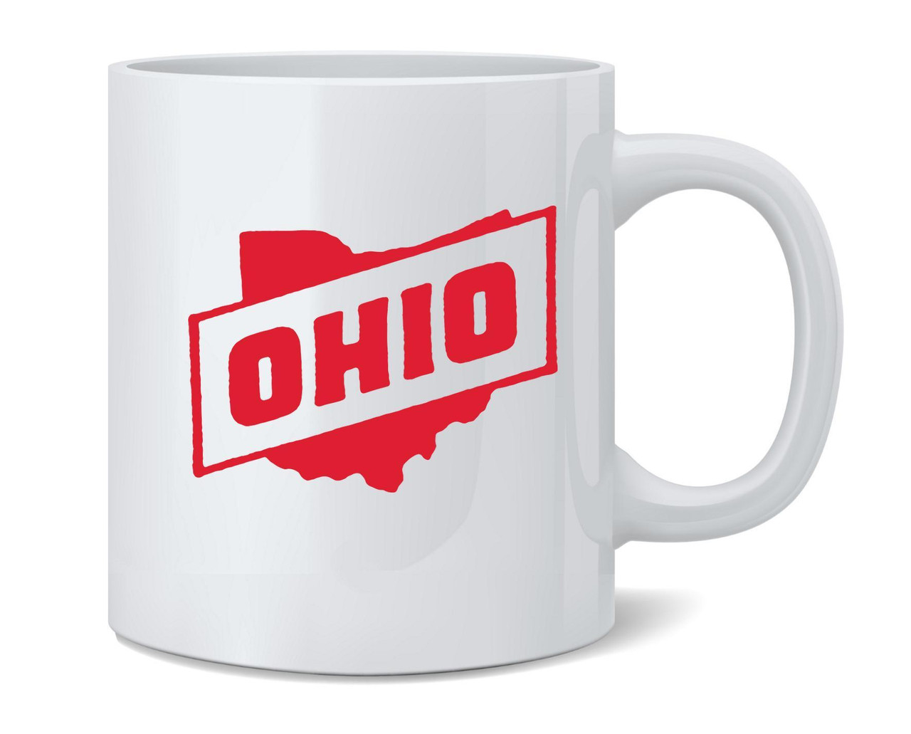 Ohio Retro Vintage State Travel Ceramic Coffee Mug Tea Cup Fun