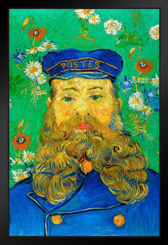 Vincent Van Gogh Portrait Of The Postman Joseph Roulin 1888 Oil On Canvas Painting Art Print Stand or Hang Wood Frame Display Poster Print 9x13