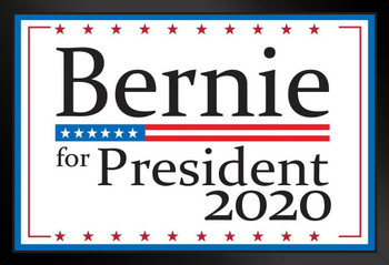 Vote Bernie Sanders For President 2020 Presidential Election Art Print Stand or Hang Wood Frame Display Poster Print 13x9