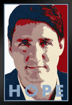 Hope Justin Trudeau Art Print Stand or Hang Wood Frame Display Poster Print 9x13