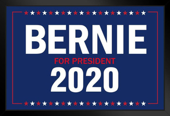 Vote Bernie Sanders For President 2020 Campaign Art Print Stand or Hang Wood Frame Display Poster Print 13x9