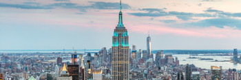 Manhattan Skyline New York City Panoramic Photo Photograph Cool Wall Decor Art Print Poster 12x36