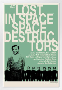 Lost In Space Space Destructors by Juan Ortiz Episode 65 of 83 White Wood Framed Poster 14x20