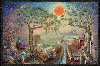 Sunshine Harvest Daydream Retro Art Cool Wall Decor Art Print Poster 36x24