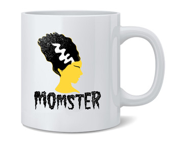 Momster Mom Monster Funny Gifts For Mom Halloween Ceramic Coffee Mug Tea Cup Fun Novelty Gift 12 oz