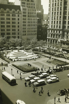 Pulitzer Fountain Grand Army Plaza New York City Photo Photograph Thick Paper Sign Print Picture 8x12
