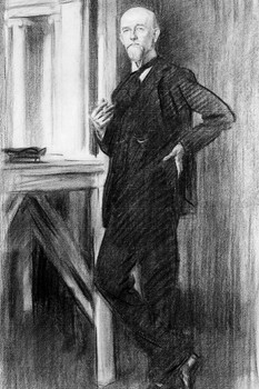 John Singer Sargent Charles Martin Loeffler 1917 Charcoal Graphite Pencil On Paper Thick Paper Sign Print Picture 8x12