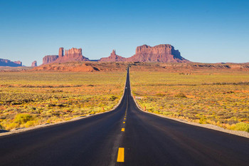Monument Valley US Highway 163 at Sunset Photo Photograph Thick Paper Sign Print Picture 12x8