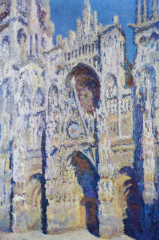 Claude Monet Rouen Cathedral Full Sunlight Impressionist Art Posters Claude Monet Prints Nature Landscape Painting Claude Monet Canvas Wall Art French Decor Thick Paper Sign Print Picture 8x12