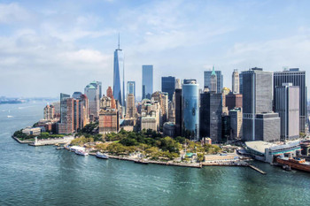 Aerial View World Trade Center WTC Lower Manhattan New York City NYC Photo Photograph Thick Paper Sign Print Picture 12x8