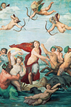 Raphael Triumph of Galatea Angel Realism Romantic Artwork Raffaello Prints Biblical Drawings Portrait Painting Wall Art Renaissance Posters Canvas Art Thick Paper Sign Print Picture 8x12