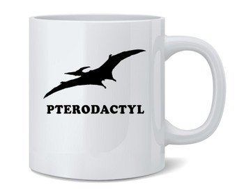 Pterodactyl Retro Dinosaur 80s Ceramic Coffee Mug Tea Cup Fun Novelty Gift 12 oz