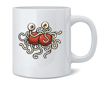 Church of the Flying Spaghetti Monster Funny Ceramic Coffee Mug Tea Cup Fun Novelty Gift 12 oz
