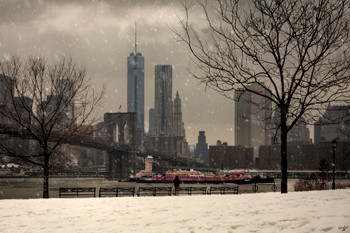 East River Winter by Chris Lord Photo Photograph Cool Wall Decor Art Print Poster 12x18