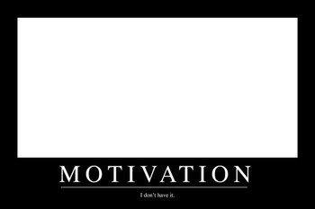 Laminated Unmotivated Funny Demotivational Blank Page Gag Gift Poster Dry Erase Sign 36x24