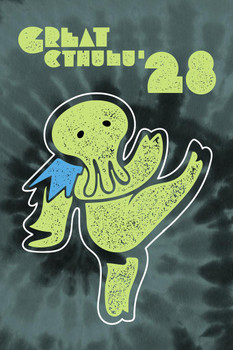 Laminated Great Cthulhu Tour Funny Poster Dry Erase Sign 24x36