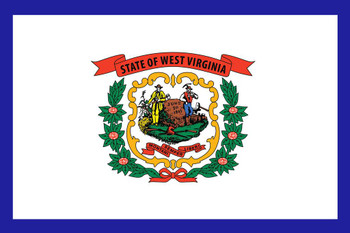 Laminated West Virginia State Flag Applachia Mountaineers WVU State Flag Education Patriotic Posters American Flag Poster of Flags for Wall Decor Flags Poster US Poster Dry Erase Sign 24x36