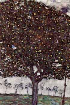 Laminated Gustav Klimt Apple Tree Art Nouveau Prints and Posters Gustav Klimt Canvas Wall Art Fine Art Wall Decor Nature Landscape Abstract Orchard Symbolist Painting Poster Dry Erase Sign 24x36