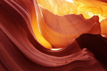 Laminated Sandstone Formations Lower Antelope Canyon Arizona Photo Photograph Poster Dry Erase Sign 36x24