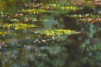 Laminated Claude Monet Waterlilies Pond Impressionist Art Posters Claude Monet Prints Nature Landscape Painting Claude Monet Canvas Wall Art French Wall Decor Monet Art Poster Dry Erase Sign 36x24