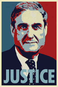 Laminated Robert Mueller Justice Pop Art Portrait Poster Dry Erase Sign 24x36