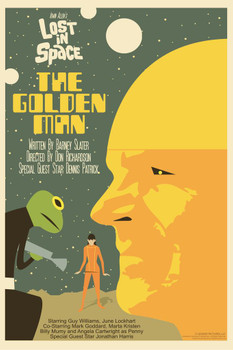 Laminated Lost In Space The Golden Man by Juan Ortiz Episode 44 of 83 Art Print Poster Dry Erase Sign 24x36