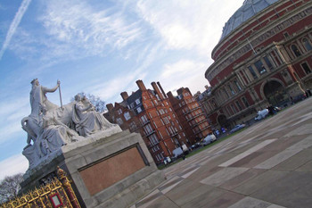 Laminated Royal Albert Hall Concert Hall South Kensington London England UK Photo Photograph Poster Dry Erase Wall Art 36x24