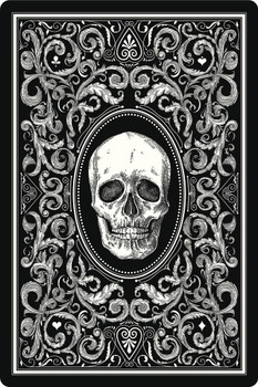 Laminated Human Skull Playing Card Design Art Print Poster Dry Erase Sign 24x36