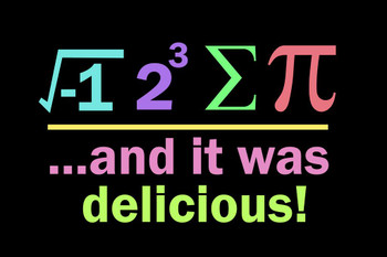 Laminated Math Posters For Middle School Classroom I Ate Sum Pi And It Was Delicious Black Bright Science Formula Teacher Learning Chart Display Supplies Teaching Poster Dry Erase Sign 36x24