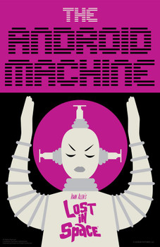 Laminated Lost In Space The Android Machine by Juan Ortiz Episode 36 of 83 Art Print Poster Dry Erase Wall Art 24x36