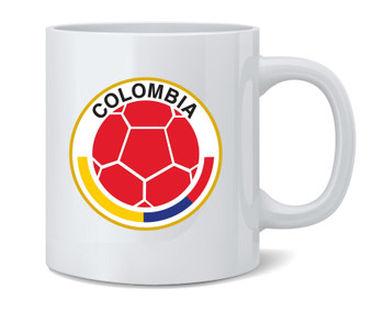 Colombia Futbol Soccer National Team Crest Ceramic Coffee Mug Tea Cup Fun Novelty Gift 12 oz