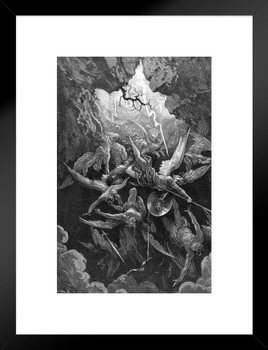 The Mouth of Hell Engraving by Gustave Dore Poster Paradise Lost Book ...