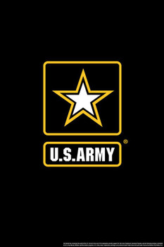 Laminated US Army Logo USA Army Family American Military Veteran Motivational Patriotic Officially Licensed Poster Dry Erase Sign 24x36