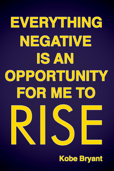 Laminated Everything Negative Is An Opportunity For Me To Rise Motivational Sports Quote Inspirational Basketball Coach Classroom Teacher Poster Dry Erase Sign 12x18