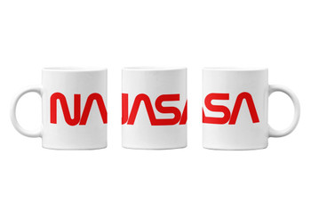 NASA Worm Logo Wraparound Astronomy Space Mug 12oz