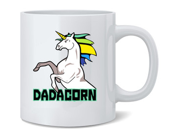 Dadacorn Unicorn Father Funny For Dad Ceramic Coffee Mug Tea Cup Funny Fathers Day Mug From Daughter Son Wife Fun Novelty 12 oz