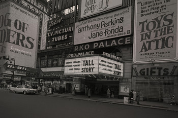 RKO Palace Archival B&W Movie Theatre Billboards Photo Photograph Cool Wall Decor Art Print Poster 18x12