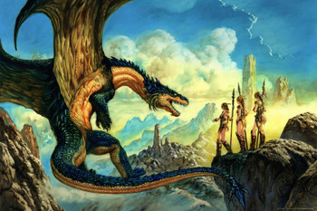 Alianza Dragon by Ciruelo Artist Painting Fantasy Cool Wall Decor Art Print Poster 24x36