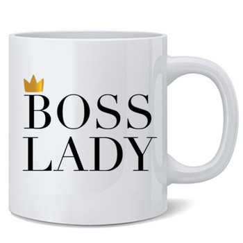 Boss Lady Feminist Office Coworker Mothers Day Bestie For Women Girl Boss Not Bossy Ceramic Coffee Mug Tea Cup Fun Novelty Gift 12 oz