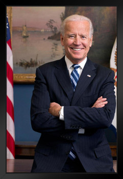 Joe Biden Official Portrait Photo Black Wood Framed Poster 14x20