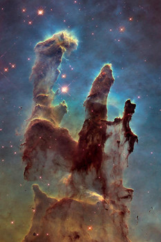 Laminated Pillars of Creation Photo Art Print Poster Dry Erase Sign 24x36