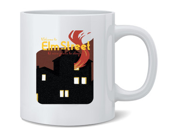Welcome To Elm Street Retro Horror Movie Travel Mug 12oz