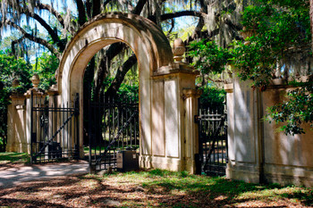 Gates of Wormsloe Plantation Savannah Georgia Photo Photograph Cool Wall Decor Art Print Poster 18x12