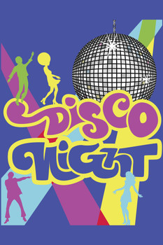 Disco Night Groovy Dance Party Cool Wall Decor Art Print Poster 12x18