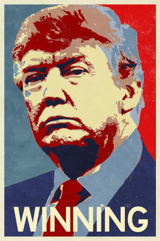 Donald Trump For President Winning Campaign Stretched Canvas Wall Art 16x24 inch