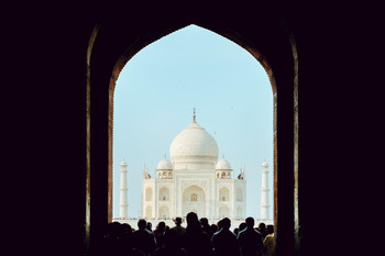 Majestic Taj Mahal Arch Agra India Photo Photograph Cool Wall Decor Art Print Poster 18x12