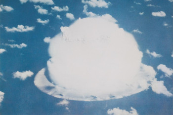 Nuclear Bomb Test Bikini Atoll July 26 1946 Photo Print Stretched Canvas Wall Art 24x16 inch
