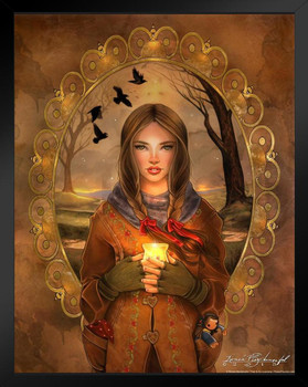 Autumn Ends by Renee Biertempfel Fantasy Art Print Stand or Hang Wood Frame Display Poster Print 9x13