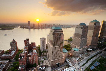 Brookfield Place World Financial Center Battery Park New York City Photo Print Stretched Canvas Wall Art 24x16 inch